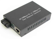 Sc Singlemode Ethernet Fiber Optic Media Converter 10 / 100mbps
