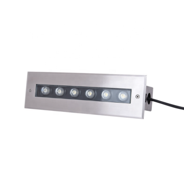 Iluminação paisagística Ip67 6W Led Linear Inground Light