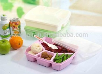 lunch box with dividers/bento lunch box with dividers/4 compartment lunch box