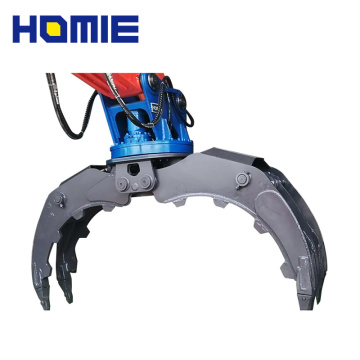 Hydraulic Steel Stone Grapple for 10 Ton Excavator Attachment