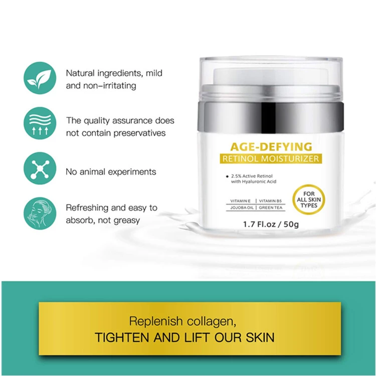 Wholesale Anti Aging Retinol Moisturizer Cream for Women & Men