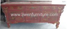 Old Painted Gansu Tv Cabinet?