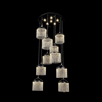 Luxury K9 crystal ceiling modern pendant light