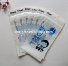 Plastic Staw Zipper Top Package bag