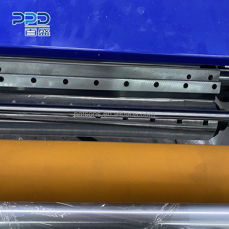 China Manufacture Semi Auto Food Cling Wrap Film Rewinder Perforation Line