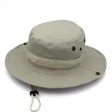 Large Brim Waterproof UV Protection Outdoor Bucket Sun Hat for Camping