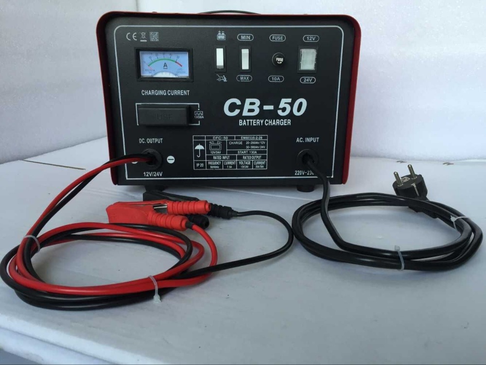 CB40(Big Size) portable 12V 24V battery Car Battery Charger Start Function latest technology