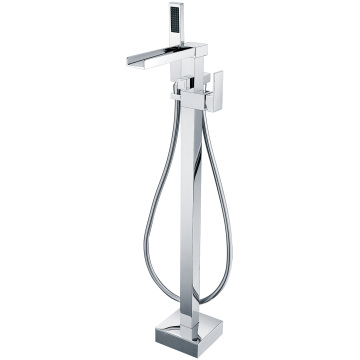 Modern Single Handle Chrome Freestanding Bathtub Faucets