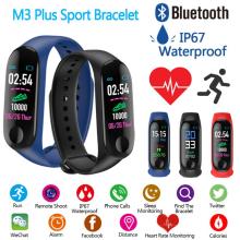 M3 Pk M4 Plus Smart Bluetooth Sports Bracelet Heart Rate Blood Calculator Watch Pressure Fitness Tracker Inteligente Pedometers