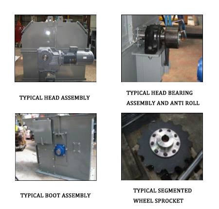 Typical Parts Of Bucket Elevator