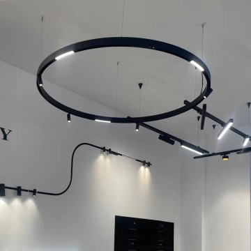 PNY Curved Magnetic Track Rail for DC48V Lighting Systems