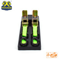 2-pak Green Cargo Lashing Ratchet Tie Down Strap