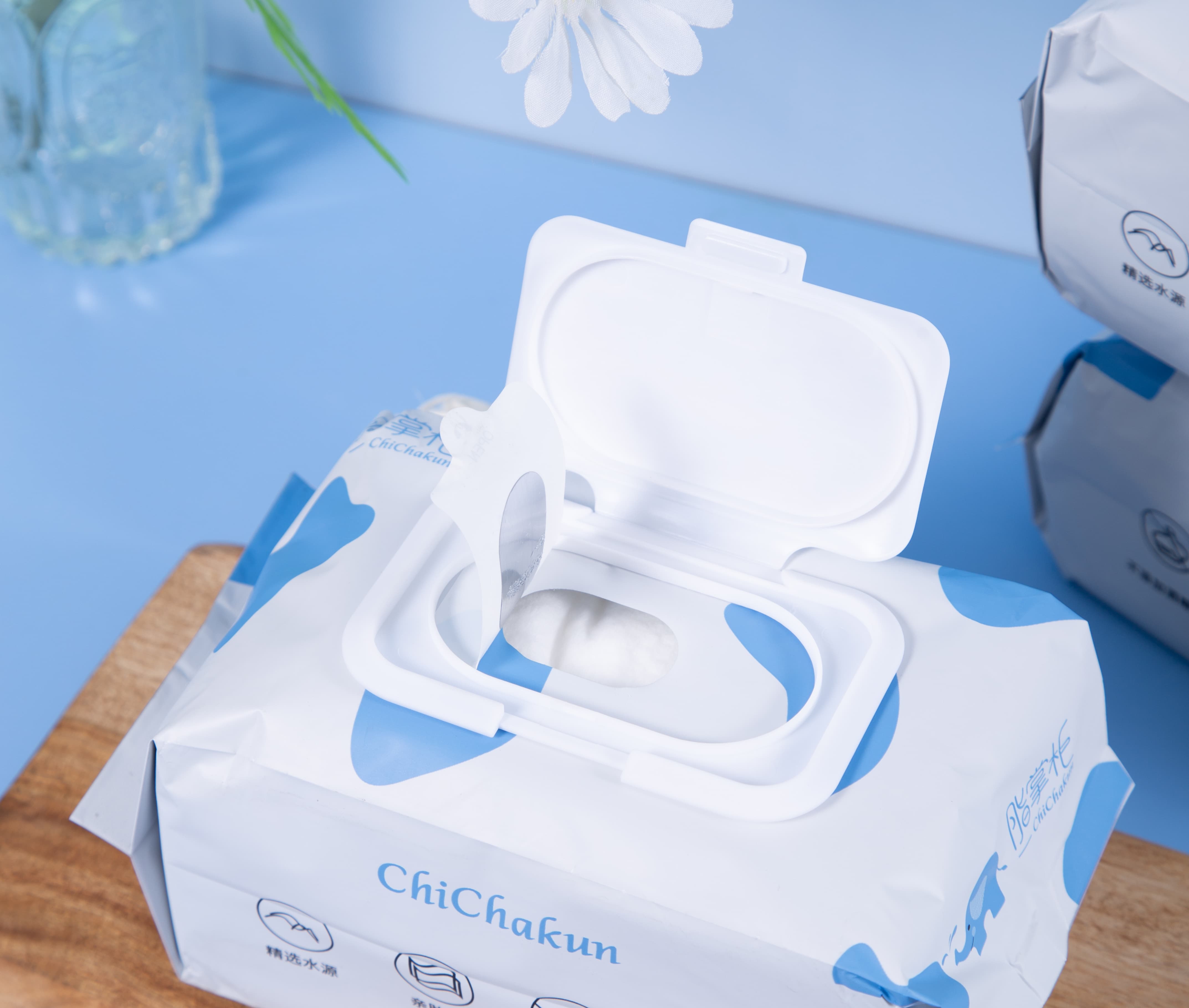 Toallitas húmedas de chichakun 100% suave para bebés
