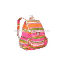 Colorful stripe canvas bag