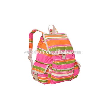 Colorful stripe canvas bag