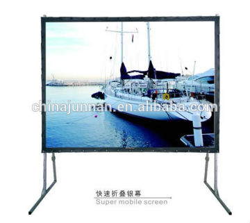 overhead projector screen -- Fast folding projector screen