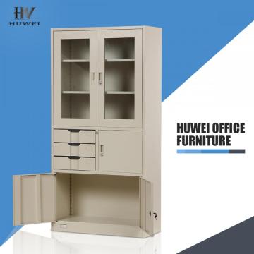 Office glass door steel file cupboard