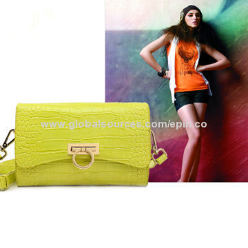 Leather handbag with adjustable long cross body strap, more colors and designs available