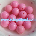 6-20 MM acrylique opaque rond Bubblegum perles entretoise gros bijoux faisant des perles