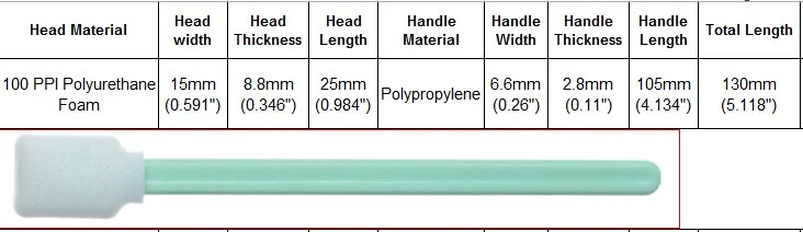 Clean Foam Swabs Used in Thermal Print Heads