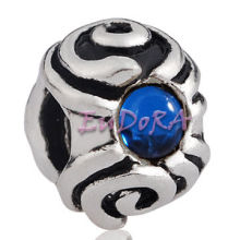 European Style Beads With Thick Silver Plating Beads