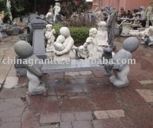 grey granite bench for garden