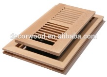 Solid wood Maple flush unfinished air vent flooring vent
