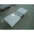 Modern white high gloss extension coffee table