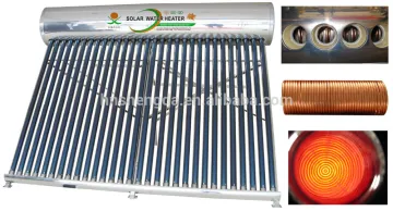 copper coil solar water heater