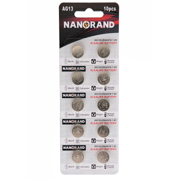 LR44 AG13 1.5V Super Alkaline Button Cell Battery - 0% Hg