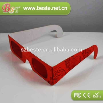 NEW! eco-friendly custom paper decoder 3d glasses
