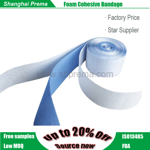 Own Factory Direct Supply Non-woven Elastic Cohesive Bandage super quality foam wrap for sporty fashions