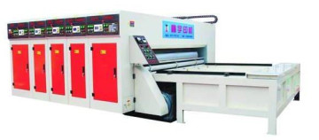 multicolor chain feeder flexographic carton box printing slotting and die cutting machine/ printer and slotter die-cutter