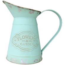 Shabby Chic Metal Jug Vaas Pitcher