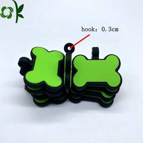 High Quality Custom Bone Shape Silicone Pet Tag