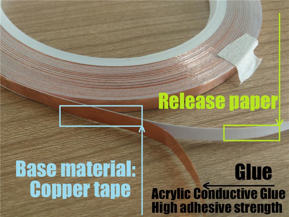 5mm Width Multi-function Super Flexible Flat Copper Wire Tape, Slim Flat Cable Electric Wire