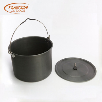Outdoor Picnic Camping Tribal Pot With Folding Handle