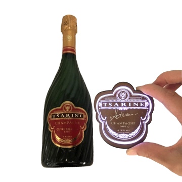 OEM Waterproof LED Bottle Lighting Sticker Luminescent Badge for Champagne