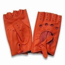 Women's Sheep Nappa Driving Gloves, Available in Orange