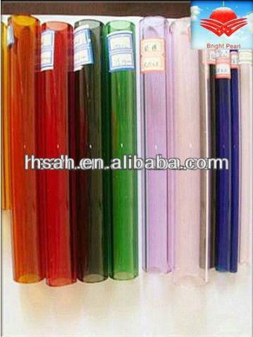 various colored borosilicate glass