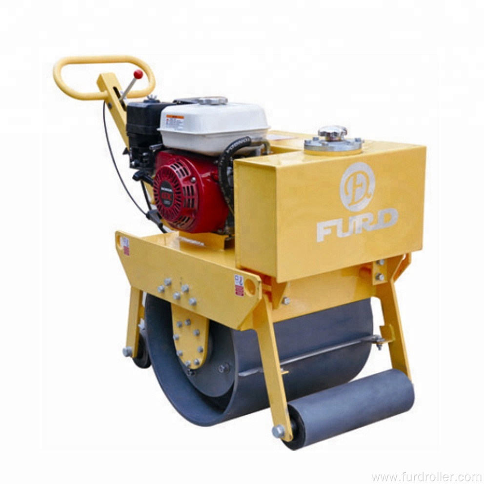 Walk Behind Single Steel drum vibratory road roller for soil compaction FYL-450