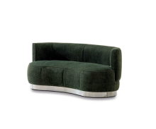 YVES ROUND Sofa Green Fabric