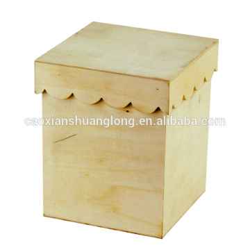 Cheap poplar plywood box with lid