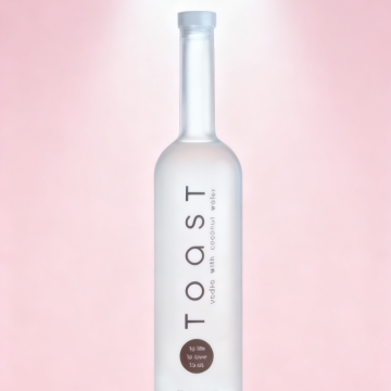 Reusable Frost Glass Vodka Bottle