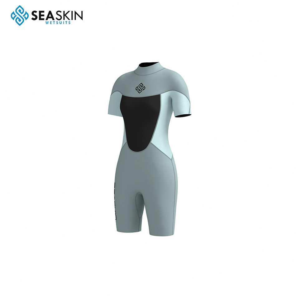 Seaskin 3mm Neoprene Eco-Refamily Shorty Wetsuit for Women