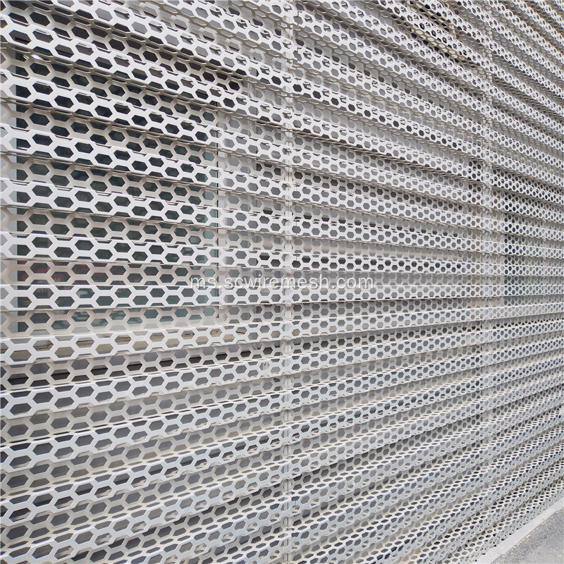 Lembaran Logam Perforated Architectural Screenwall