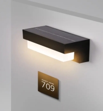 Black retro lantern LED outdoor wall lamp