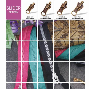 Nylon sliders for zipper