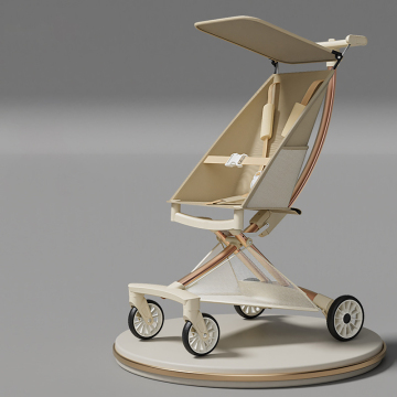 Lightweight Foldable Trolley Pram - 3 in 1 Stroller for Babies