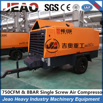 750cfm 8bar Portable Screw Air Compressor for Industry / Industry Screw Air Compressor